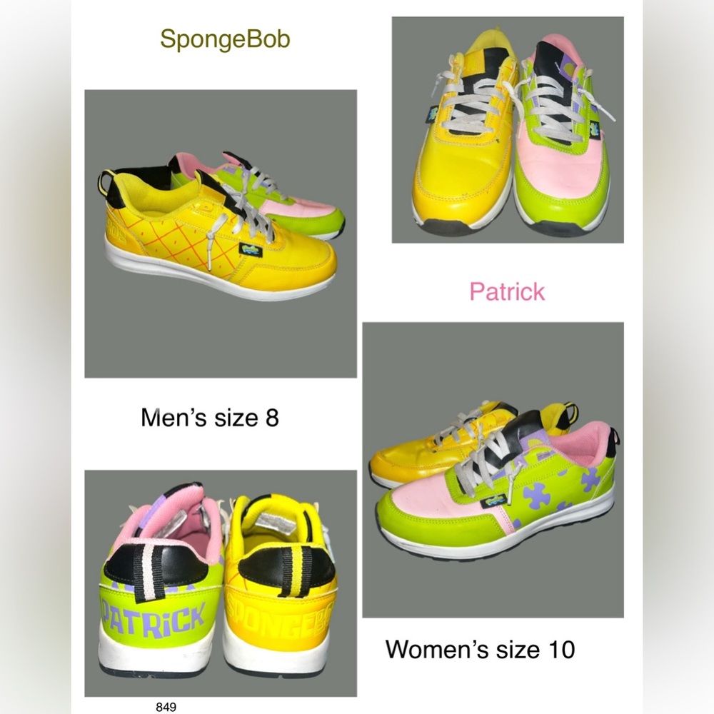 Nickelodeon Men's SpongeBob and Patrick Runner Shoes